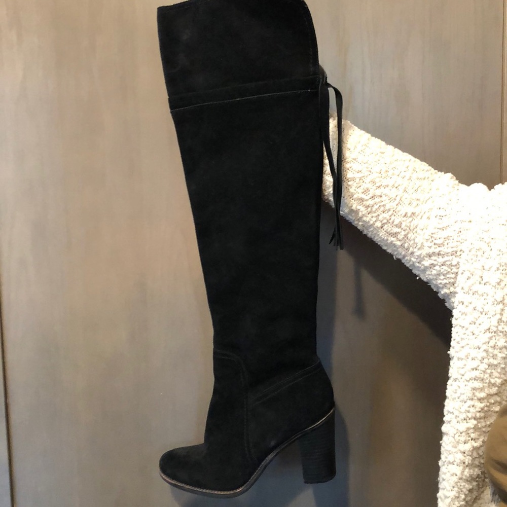Suede Franco Sarto over knee boot